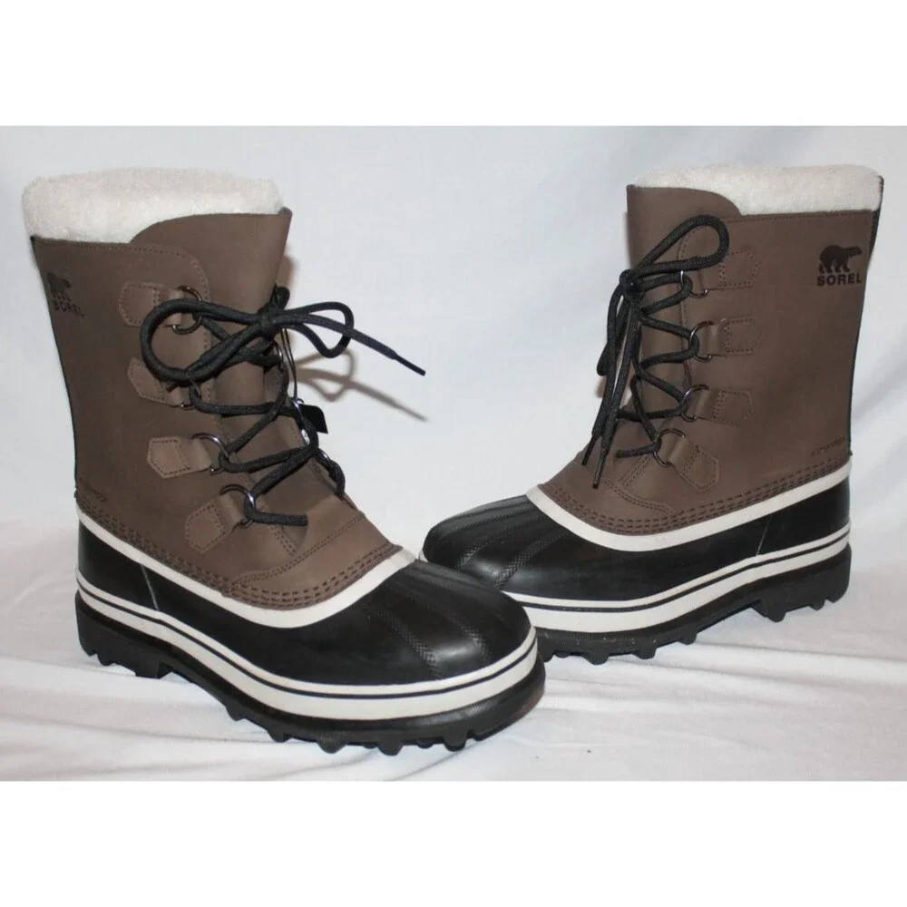 Sorel CARIBOU Men's Waterproof Winter Lined Snow Boot Bruno NWOB SZ 9 D